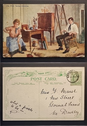 Tipton postcard c1910 west - postcard,