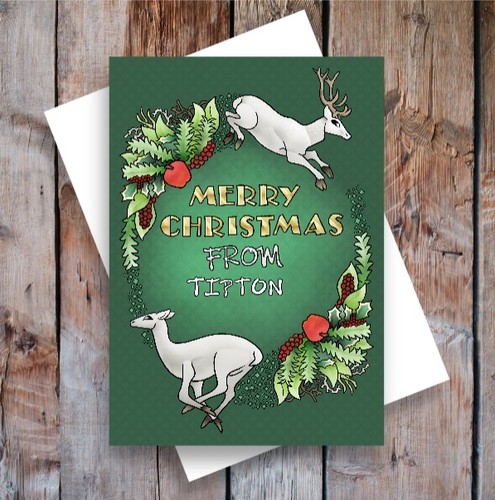 Tipton town christmas card - tipton,